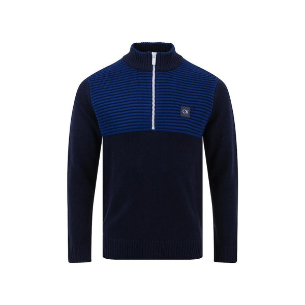 Calvin Klein Mens Aneto 1/4 Zip Moisture Wicking Lined Golf Sweater